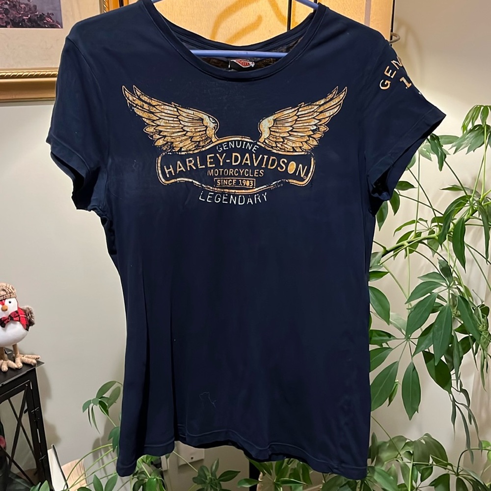 Genuine Harley Davidson 1903 tshirt 100% cotton womans large. See details/photos